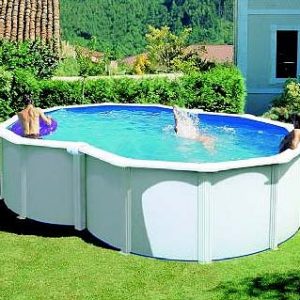 Piscina Gre Varadero en ocho acero chapa blanca