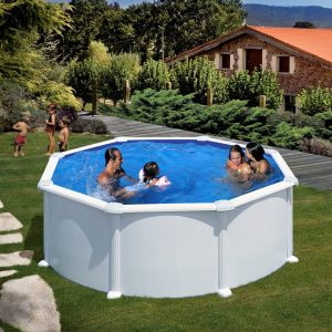 Piscina Gre Atlantis circular acero chapa blanca