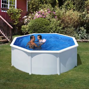 Piscina Gre Bora Bora circular acero chapa blanca