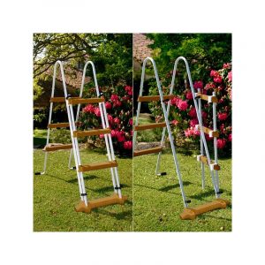 piscina-gre-sicilia-ovalada-imitacion-madera escalera | PisciManía