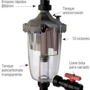Prefiltro centrífugo Waterco Multicyclone | PisciManía Prefiltro centrífugo Waterco Multicyclone