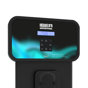 IBER Cover Pool saltwater chlorinator unit with digital display and control panel